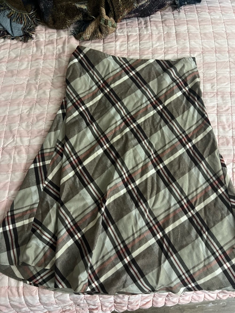 Croft and Barrow Classic Plaid A-Line Women's Skirt